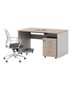 Ximulai Staff Office Desk and Chair Set, Simple Modern Single Workstation Furniture, Employee Desk - 1142