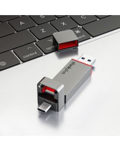Lenovo ThinkPlus Solid-State Flash Drive Dual Interface Type-C/USB 3.2 High-Speed Transfer TU200 Pro [430MB/s] 1TB