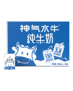Shenqi Buffalo Pure Milk Guangxi Pure Buffalo Milk 125ml*16 Boxes Mini Children's Edition Breakfast Milk Gift Box