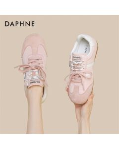Daphne Flat Lace-Up German Training Sneakers Women's Casual Sports Shoes Fashion Sneakers 4025101232 Pink 39
