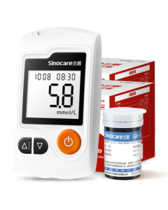Sinocare GA-3 Blood Glucose Meter for Home Use - High Accuracy Medical-Grade Testing Device with 200 Test Strips