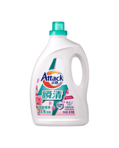 Attack (ATTACK) Instant Clear Phosphorus-Free Laundry Detergent, Rose Scent, 6 Jin, Dual Active Enzymes Weak Acid Foam