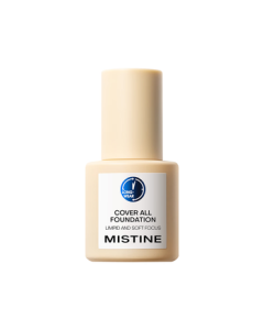 Mistine Blue Shield Foundation Liquid, Long-Lasting Oil Control & Hydrating Concealer with Brightening Effect for Combination Skin, Mid-Autumn Gift for Girlfriend