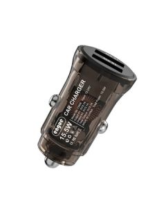 engue EnGu LeChi Car Dual-Port Fast Charger CM06 Transparent Shell 15W + 2USB Output Gray