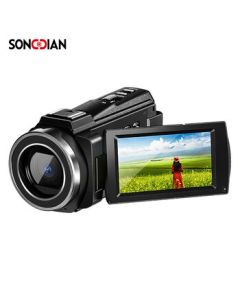 SONGDIAN DV Digital Camcorder Portable Vlog Camera with 4K HD Infrared Night Vision, Official Standard Configuration with 32GB Memory