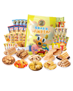Hsu Fu Chi Snack Gift Box Over 3 Pounds, Mid-Autumn Festival Gift, Assorted Cookies Cakes Snacks, Kids Puffed Snacks Pack