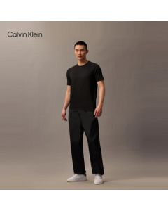 Calvin Klein Sport [Moisture-Wicking & Quick-Drying] Men's CK Round Neck Short-Sleeve T-Shirt for Running and Fitness GMS5K176, Fall 2025 Collection