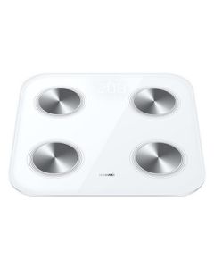 Huawei Smart Body Fat Scale 3 - Digital Weight Scale with 14 Body Metrics, WiFi & Bluetooth Dual Connectivity, Compatible with Android & iOS, Elegant White