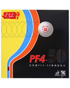DHS Double Happiness New PF4-50 Small Hurricane 3 Table Tennis Rubber Paddle Inverted Rubber Sheet Red Thick