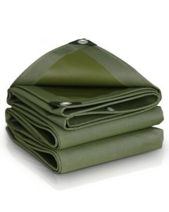 YUANXING Canvas Truck Tarpaulin, Heavy-Duty Waterproof Rainproof Outdoor Sunshade Cover, Sun Protection Rain Cover Construction Fabric, 5m x 6m