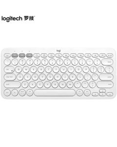 Logitech Fashion Series K380 Keyboard - Bluetooth Office Keyboard, Wireless Keyboard, Ultra-Thin Portable Laptop Keyboard, Peony White (Perfect Gift for Her)