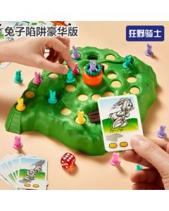 Wild Knight Rabbit Trap Checkers Puzzle Board Game for Kids, Birthday Gift for Girls and Boys Ages 6-8-10-12 Years Old