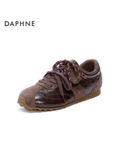 Daphne Lightweight Versatile Sneakers Autumn New Flat Casual Plimsolls 4025404171 Brown 39