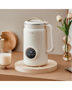 Bear Soy Milk Maker, Small Blender with 1L Capacity, Noise Reduction, Preheating, Automatic Filter-Free Operation, One-Key Cleaning, 10-Blade Juicer DJJ-D06W5