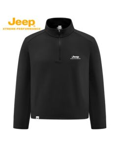 JEEP Men's Hoodie, Autumn and Winter Casual Outdoor Windproof Warm Comfortable Camping Shirt, Black, M