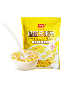 Jingjing Low-Fat Corn Flakes 300g/Bag - Oatmeal Companion, Instant Nutritious Breakfast, Light Grain Cereal