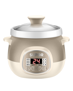 SUPOR Electric Stew Pot with Ceramic Inner Pot, Slow Cooker for Soup, Porridge, Bird's Nest, Baby Food, 1.5L Multi-Functional Pot DG15YC818