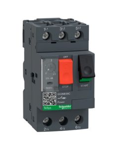 Schneider Electric Air Switch Thermal-Magnetic Motor Circuit Breaker Push Button Control Setting Current 2.5-4A Maximum Breaking Capacity Icu 100kA GV2ME08C