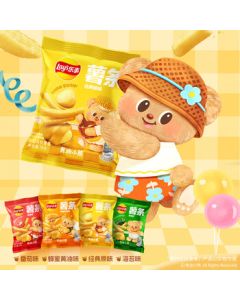 Lay's Mixed French Fries Snack Pack 18g×9 Packs, Total 162g (Old and New Packaging May Vary)