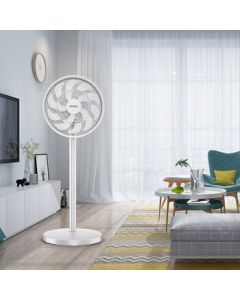 KONKA Electric Fan, Floor Fan, Circulating Fan with 10 Blades for Wide-Angle Airflow, 3 Speed Settings, High Air Volume, Dual-Use Table & Floor Model 01