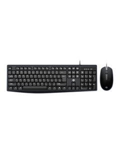 HP KM10L Wired Keyboard and Mouse Combo, Business Office Keyboard and Mouse Set, Efficient Spill-Resistant Design, Universal for Laptop and Desktop