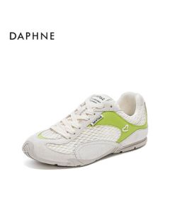 Daphne Women's Training Shoes Mesh Breathable New Casual Sneakers 4025101748 Single Mesh Beige Green 40