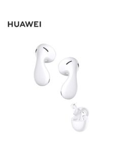 HUAWEI FreeBuds 5 Premium Edition Semi-In-Ear Noise Cancelling Bluetooth Earphones, Droplet Design/Music Gaming Sports Earphones, Ceramic White [Includes Keychain]