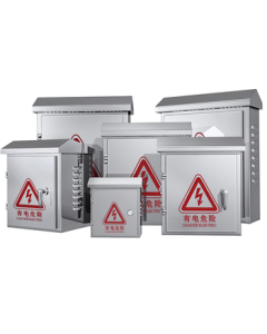 Shimingtong Security Monitoring Stainless Steel Distribution Box Equipment Enclosure Outdoor Low-Voltage Waterproof Case Weatherproof Junction Box for Switches 400*300*180