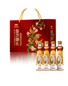 Jinlongyu Golden Gift Sesame Oil Gift Box 225ml*4 Bottles