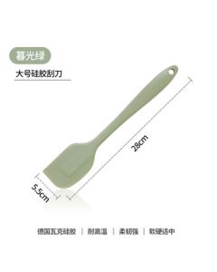 Changbaosen Kitchenware Baking Silicone Spatula Cream Scraper Mixing Paddle Large Size/Piece Twilight Green (Minimum 6 Pieces)