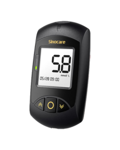 Sinocare Blood Glucose Monitoring System - Home & Medical Grade Glucometer with Gold Test Strips, High Accuracy & Stability + 100 Test Strips Set - Mid-Autumn Festival Gift Box