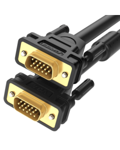 UGREEN Industrial-Grade VGA Cable with 3+6 Pure Copper Core, Male to Male with Ferrite Core, Video Connection Cable for Connecting PC to TV, Monitor, or Projector, 1.5m (Model 11630)