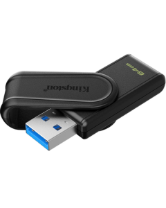 Kingston 64GB USB3.2 Gen 1 Flash Drive DTXS Colorful Swivel USB Drive, Stylish & Portable for Study, Office, Bidding, and Computer Use