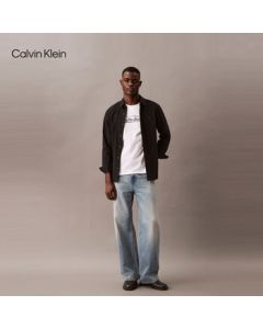 Calvin Klein Jeans 25 Summer Men's Casual Commute CK Letter Print Pure Cotton Knit Short-Sleeve T-Shirt 4R8021S