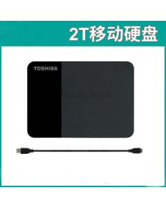 Toshiba 2TB Portable Hard Drive - New Black Type-C High-Speed USB 3.0 External HDD, PS4 Compatible for MAC & PC, Black B3 2TB Standard Edition