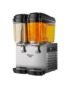 DEMASHI Commercial Beverage Machine Dual-Tank Juice Dispenser with Hot & Cold Auto Multi-Function Self-Serve Milk Tea Hot & Cold Drink Machine DMS-GZJ-234T1