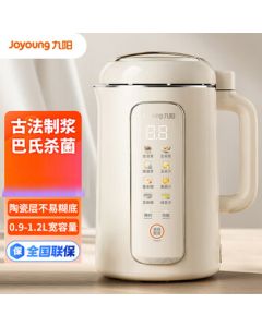 Joyoung D6 Soymilk Maker, 1.2L Capacity, Low Noise, Fast Grinding, No Filter, Traditional Method, 316L Stainless Steel Inner Pot, Color Touch Screen