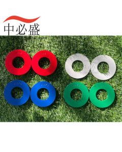 Zhong Bisheng Small Weight Olympic Barbell Plates with Large Hole, Colorful Weight Plates 0.25, 0.5, 0.75, 1 kg