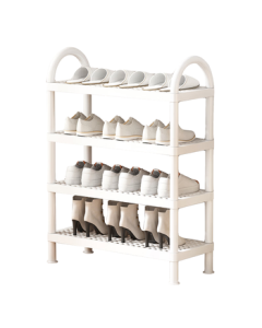 Yicai Nianhua Multi-layer Small Household Shoe Rack, Plastic Shoe Storage Shelf for Doorway, 4-Tier YCA2222
