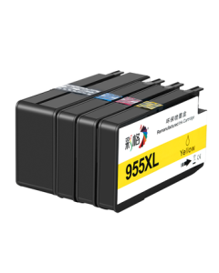 CaiGe 955XL Ink Cartridge Compatible with HP 7720 7730 7740 8710 8720 8210 Printer Cartridges 8216 8725 8730 8740 HP955 Black & Color 4-Pack