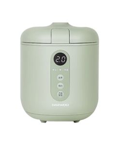 DAEWOO Rice Cooker, Small Household Smart Timer Korean Mini Rice Cooker, Portable for Dormitory 1-2 People, Green FB08
