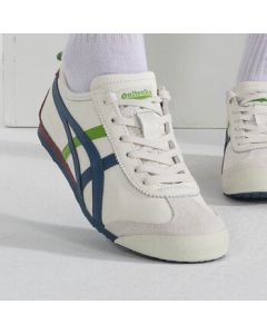 Onitsuka Tiger Unisex MEXICO 66 Casual Shoes 1183A201-115 37.5 White Blue Green