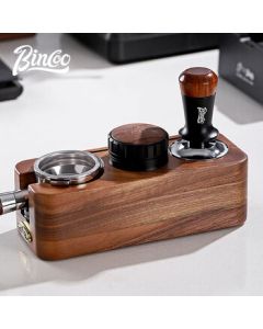 Bincoo Walnut Coffee Tamper Base, Distributor, Espresso Machine Tamper, Coffee Press Base