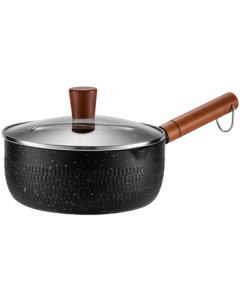 Debo German Platinum Milk Pan Non-Stick Snow Pan Baby Food Noodle Cooking Pot, Compatible with Gas and Induction Stoves, 20cm