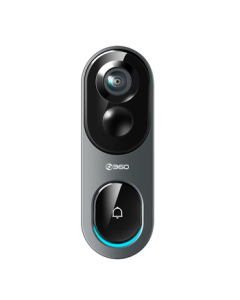 360 Video Doorbell 6Pro 5MP Ultra HD Home Security Smart Doorbell Electronic Peephole Camera Wireless WiFi Remote Viewing and Two-Way Audio