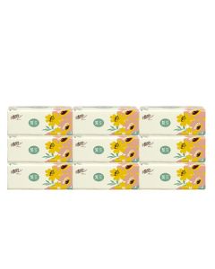 Breeze Floral Series 2-Ply 150-Sheet 9-Pack Soft Facial Tissue