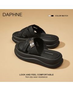 DAPHNE Women's Sandals 2025 New Summer Trendy Thick-Sole Height-Increasing Flip Flops Fashion Beach Roman Sandals