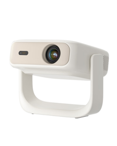 Haqu H3 Gimbal Projector for Home, Home Theater 1080P HD Portable Smart Bedroom Dorm Projector (32GB Memory, 4K Decoding)