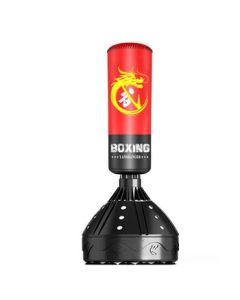 Dragon View Kids Punching Bag Stand - Free-Standing Boxing Sandbag for Martial Arts Training, Classic Black & Red Design