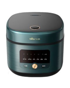 Bear Electric Rice Cooker 4L, Smart Pre-set Timer, Non-stick Quick Cooking, No Overflow, Multi-functional One-touch Firewood Rice, with Steaming Basket DFB-Q40L3